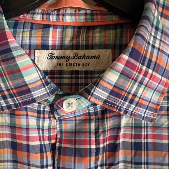 Tommy Bahama Men's Colorful Plaid Button Down Shirt - Picture 3 of 5